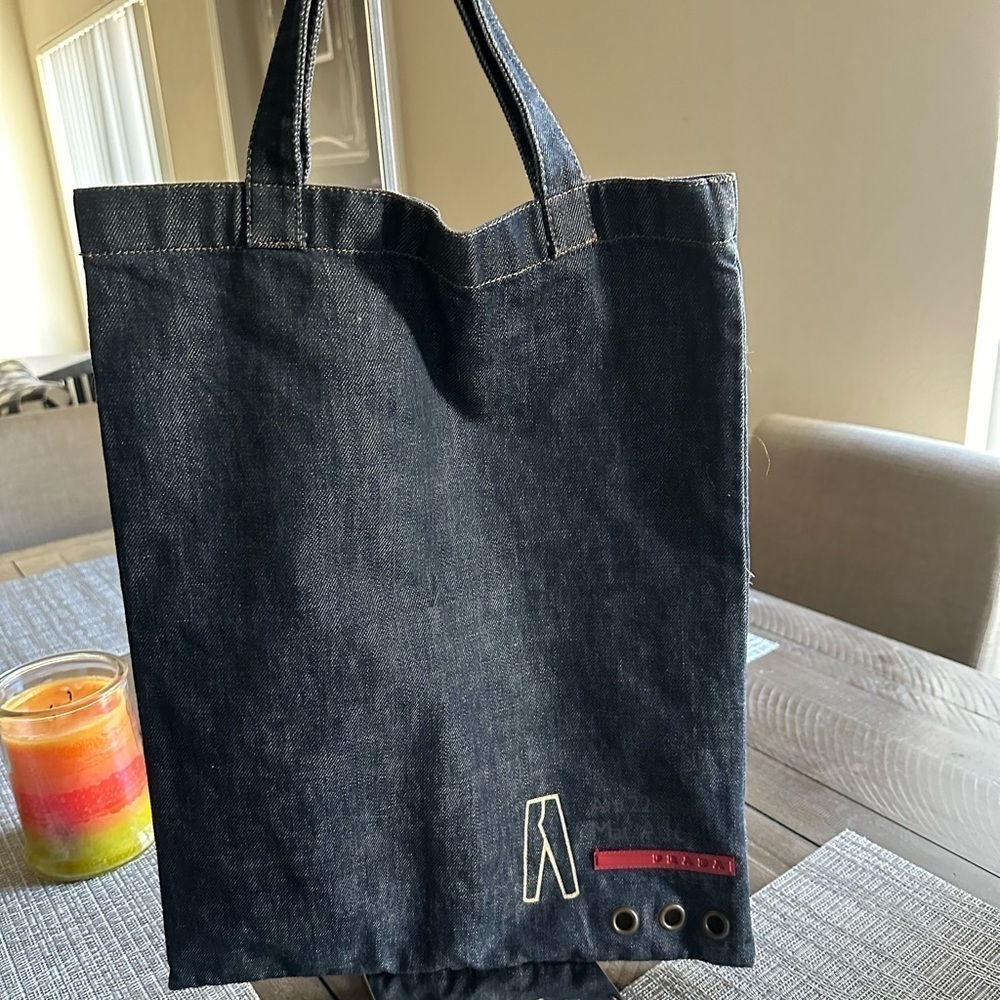 💥AUTHENTIC PRADA DENIM SPORT TOTE BAG💥VINTAGE 💥